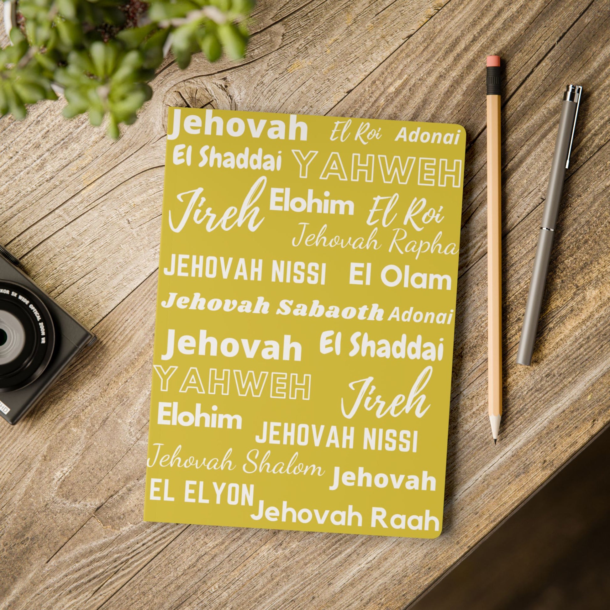 Elegant Softcover Journal - Yellow & White
