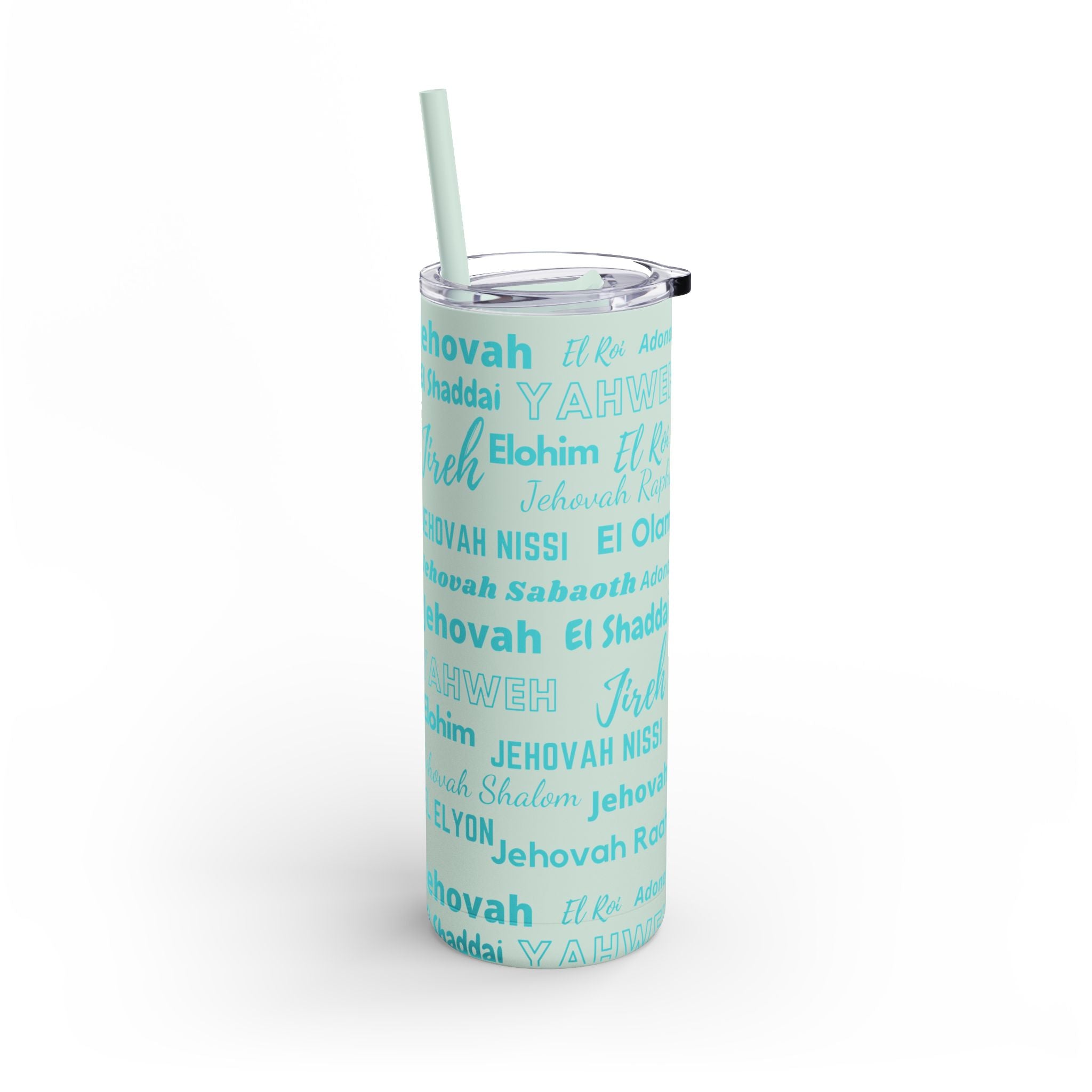 Insulated Skinny Matte Tumbler - Seaglass Blue