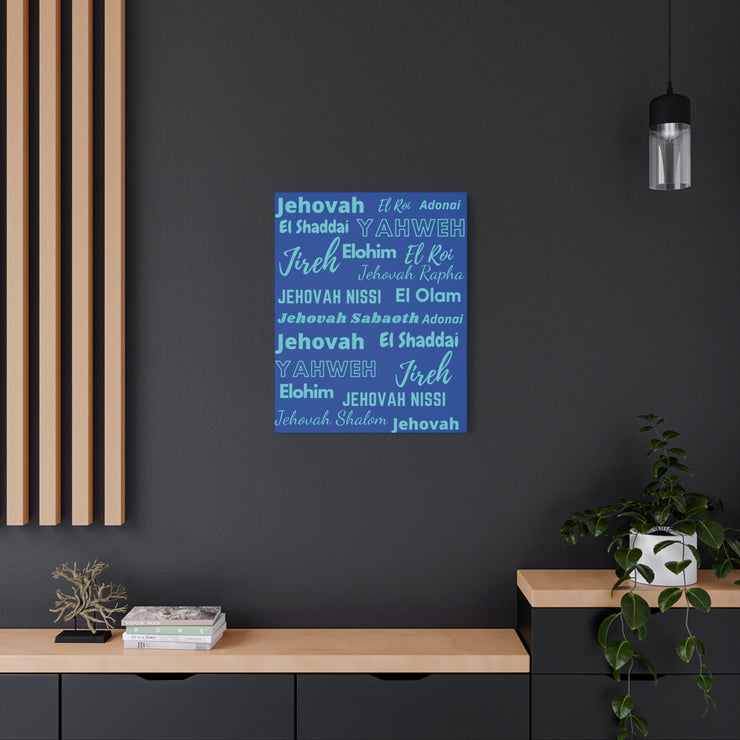 Premium Canvas Art - Cobalt & Cyan Blue