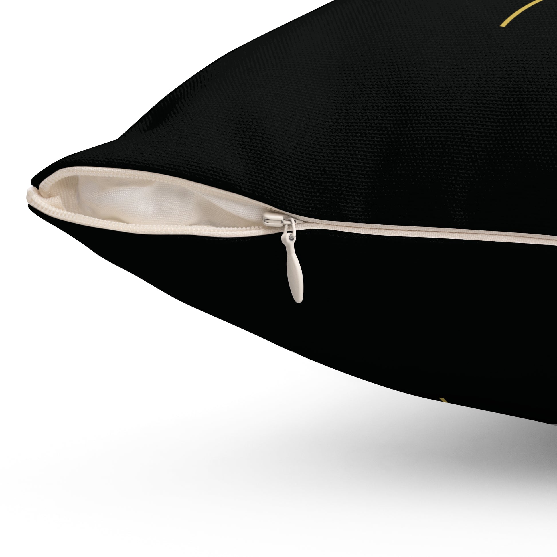 Covered by Yahweh Soft Square Polyester Pillow - Black