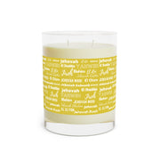 Luxurious & Aromatic Scented Candle - Yellow & White