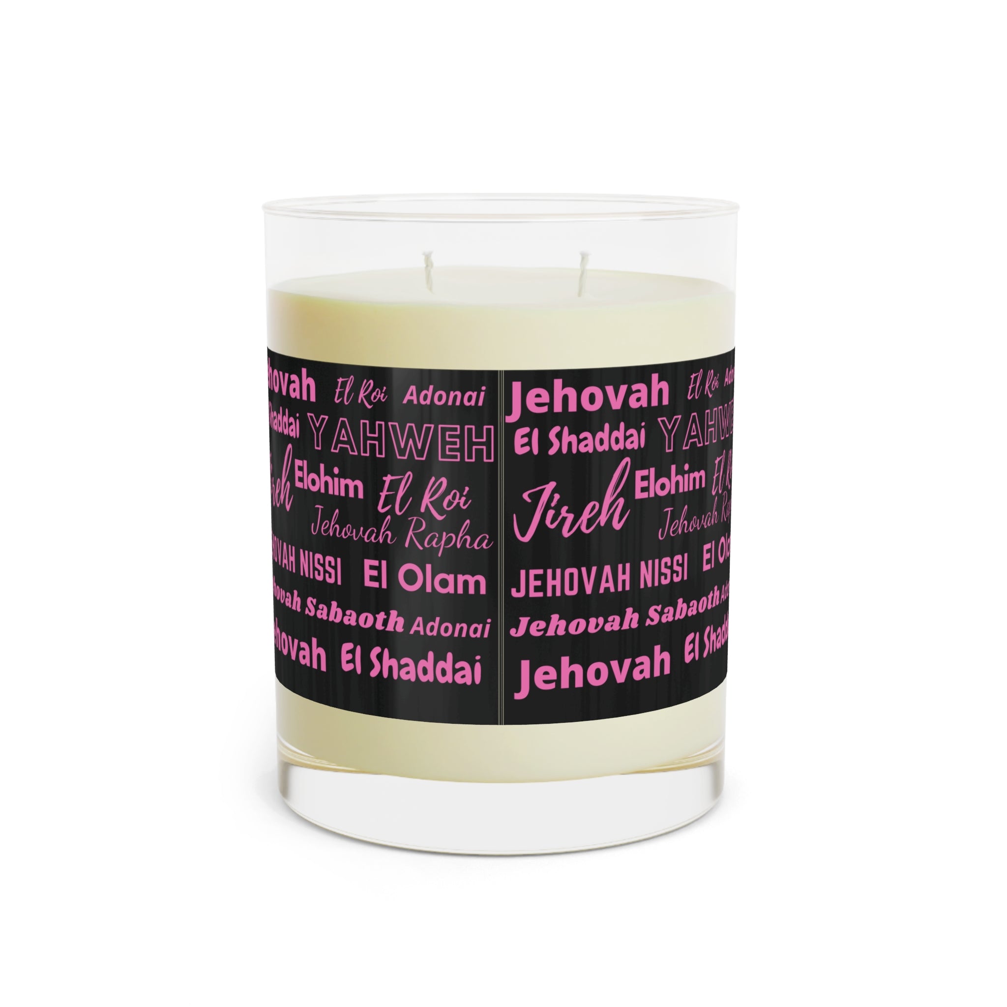 Luxurious & Aromatic Scented Candle - Black & Pink