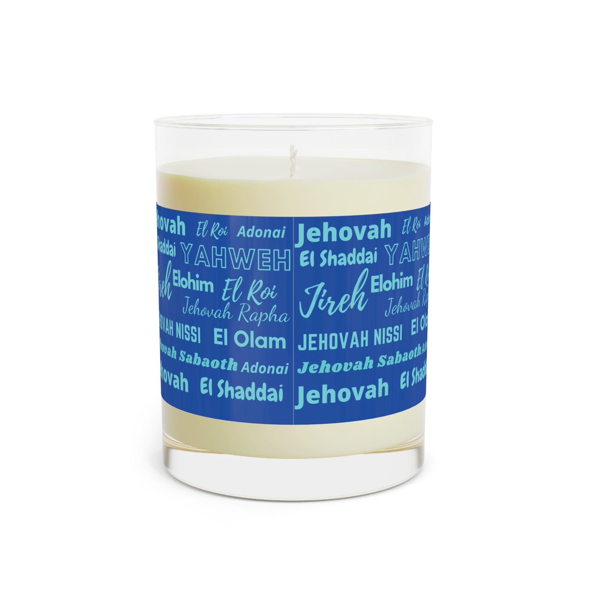 Luxurious & Aromatic Scented Candle - Cobalt & Cyan Blue