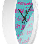 Timeless Grace Wall Clock - Pink & Blue