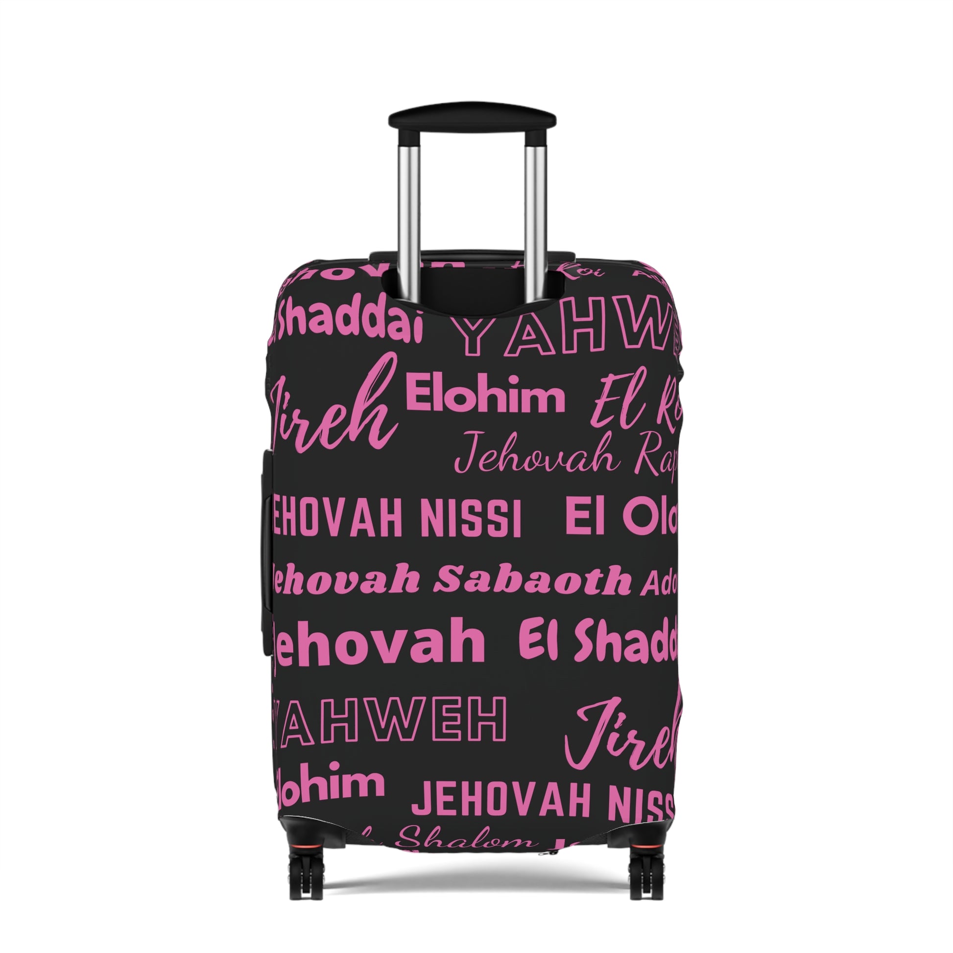 Protective Luggage Cover - Black & Pink