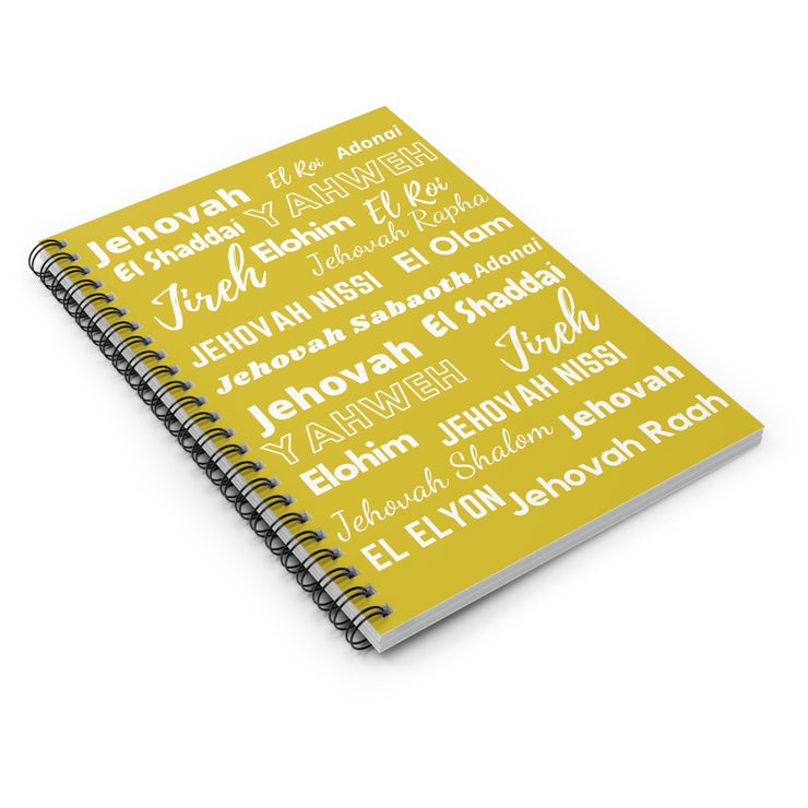 Ruled Spiral Notebook: Perfect for Journaling - Yellow & White