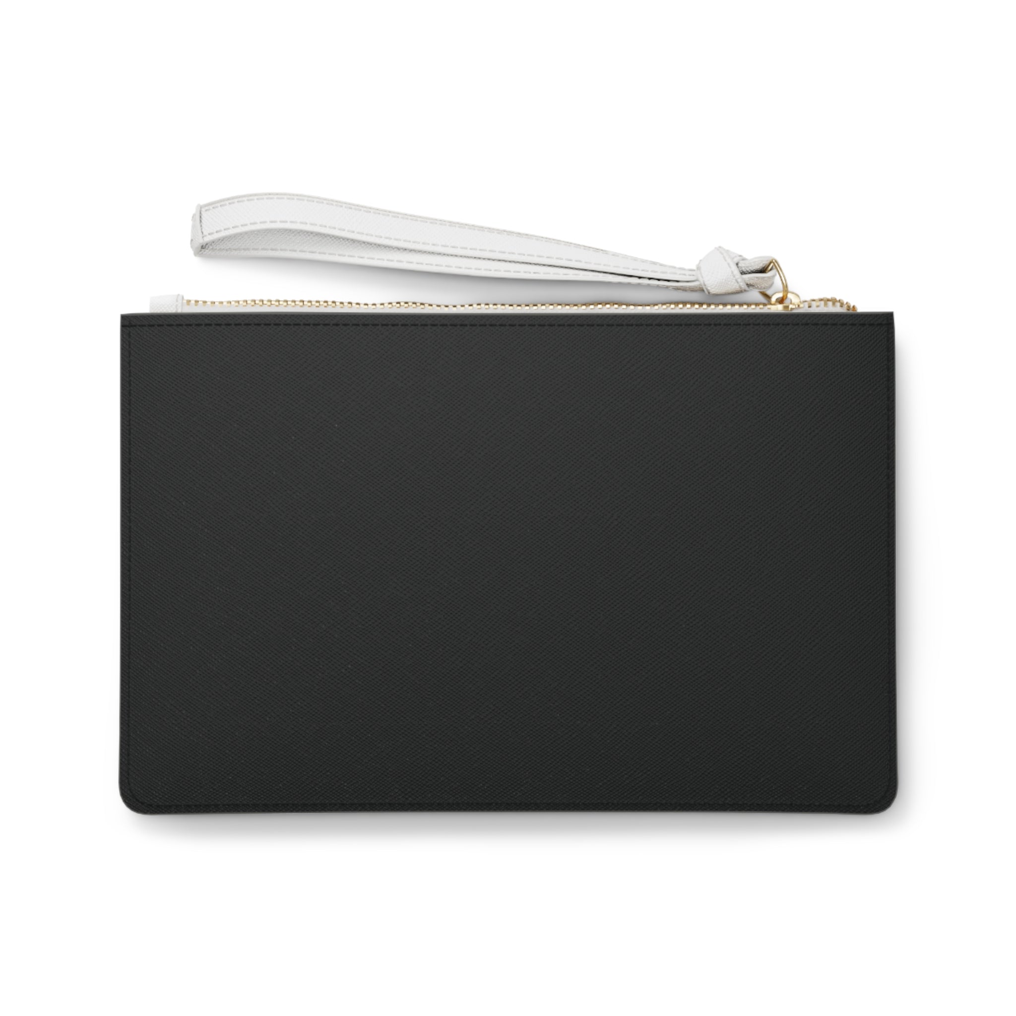 Covered by Yahweh Saffiano Leather Clutch Bag - Black
