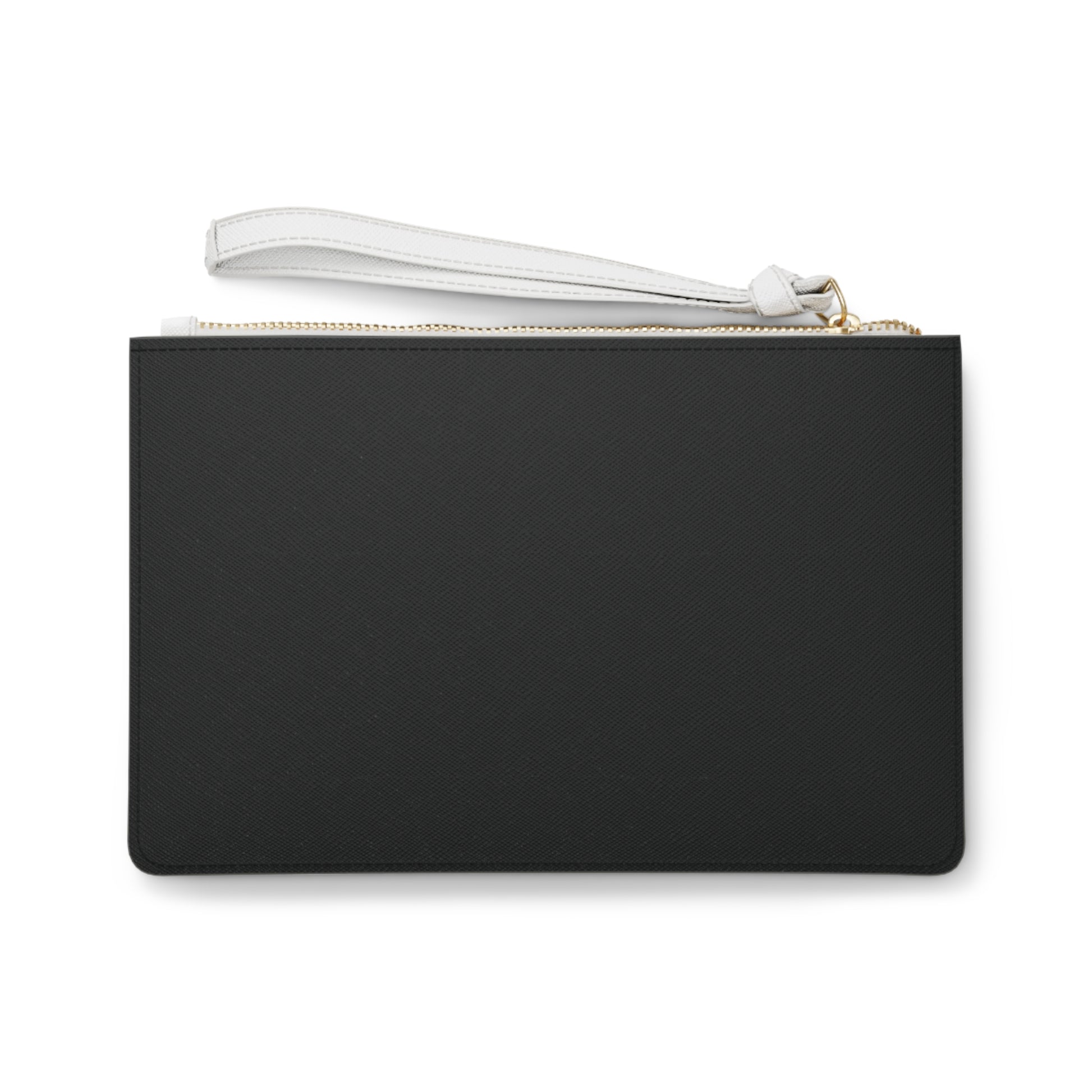 Covered by Yahweh Saffiano Leather Clutch Bag - Black