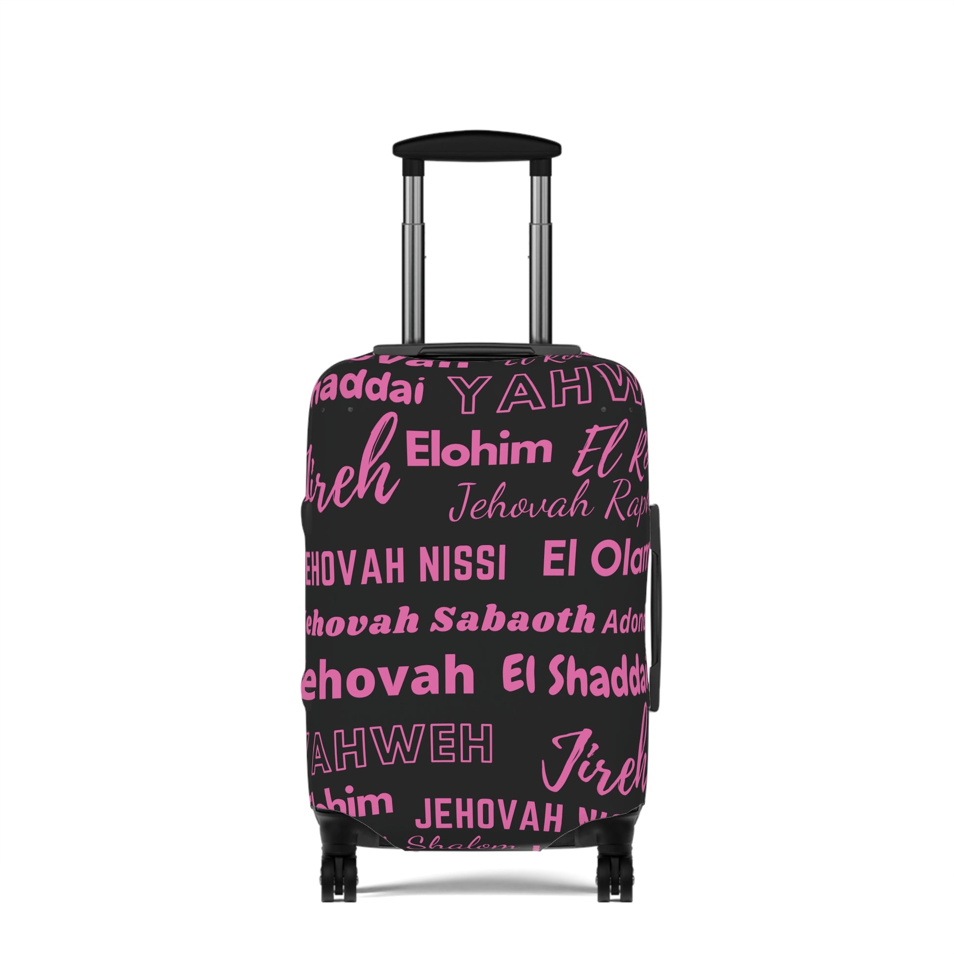 Protective Luggage Cover - Black & Pink