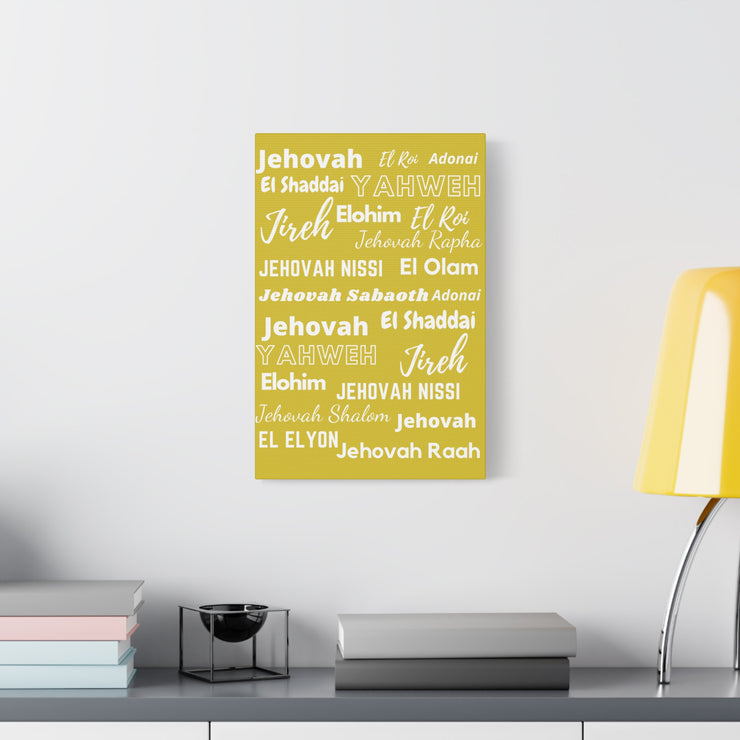 Premium Canvas Art - Yellow & White