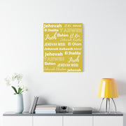 Premium Canvas Art - Yellow & White