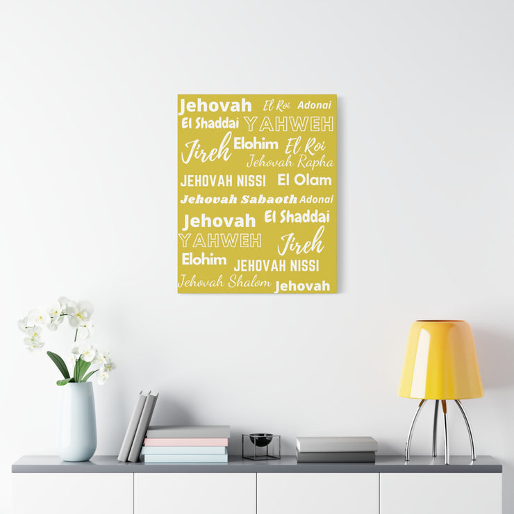 Premium Canvas Art - Yellow & White