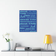 Premium Canvas Art - Cobalt & Cyan Blue