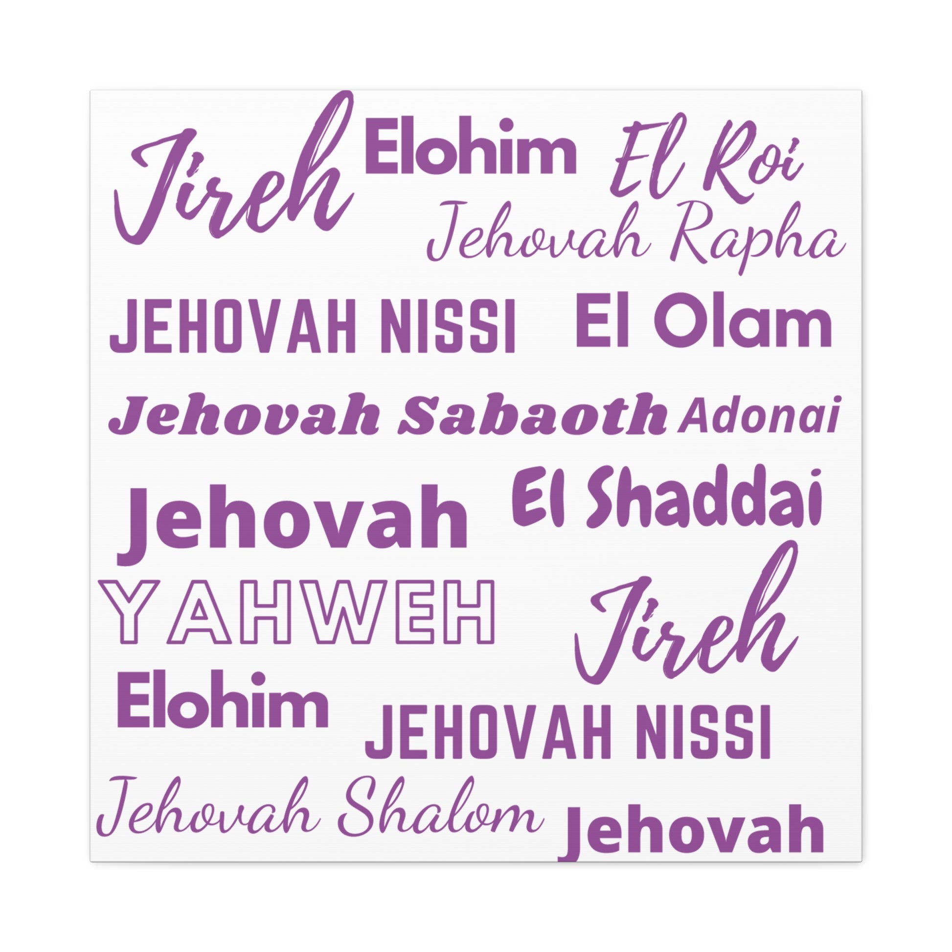 Premium Canvas Art - Purple & White