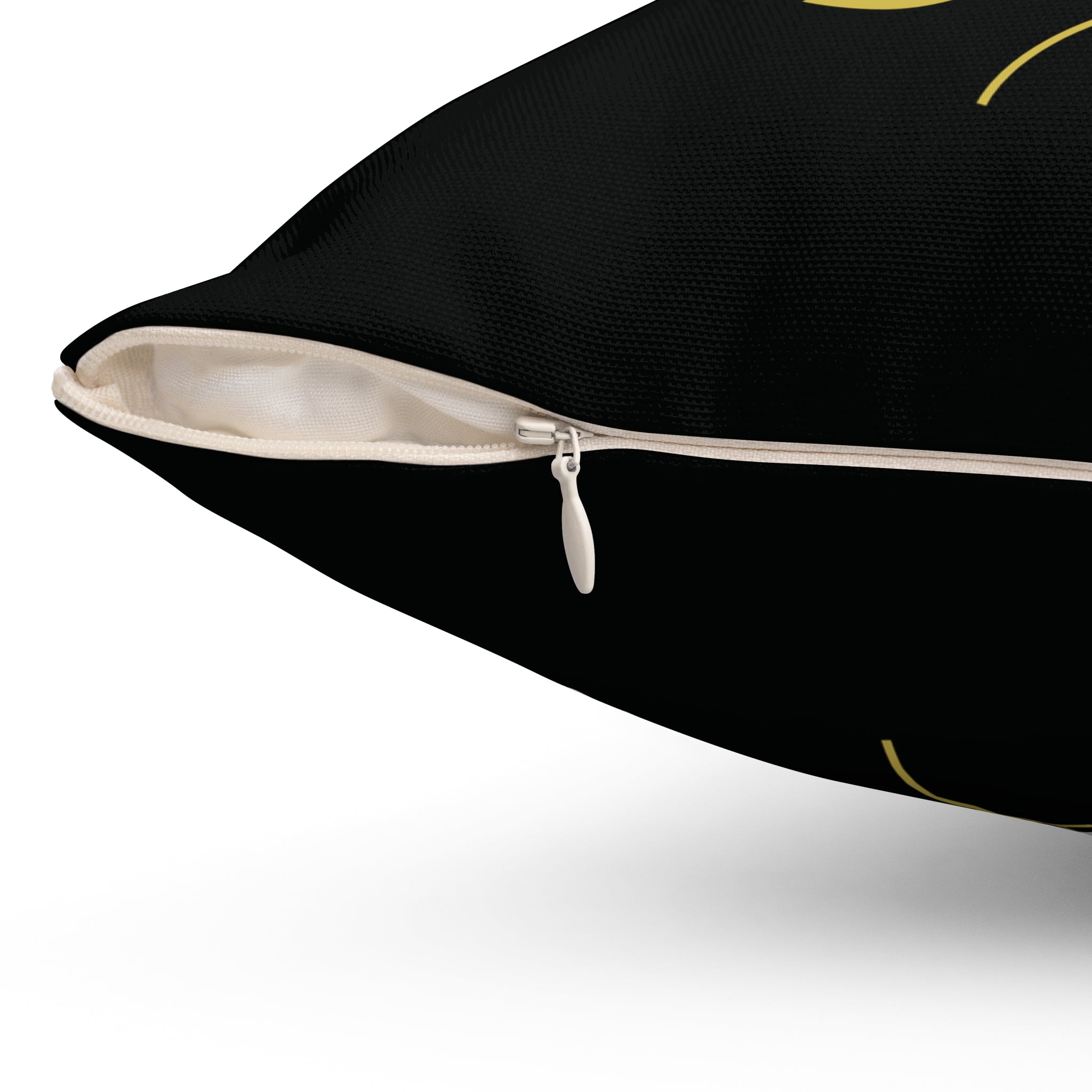 Covered by Yahweh Soft Square Polyester Pillow - Black