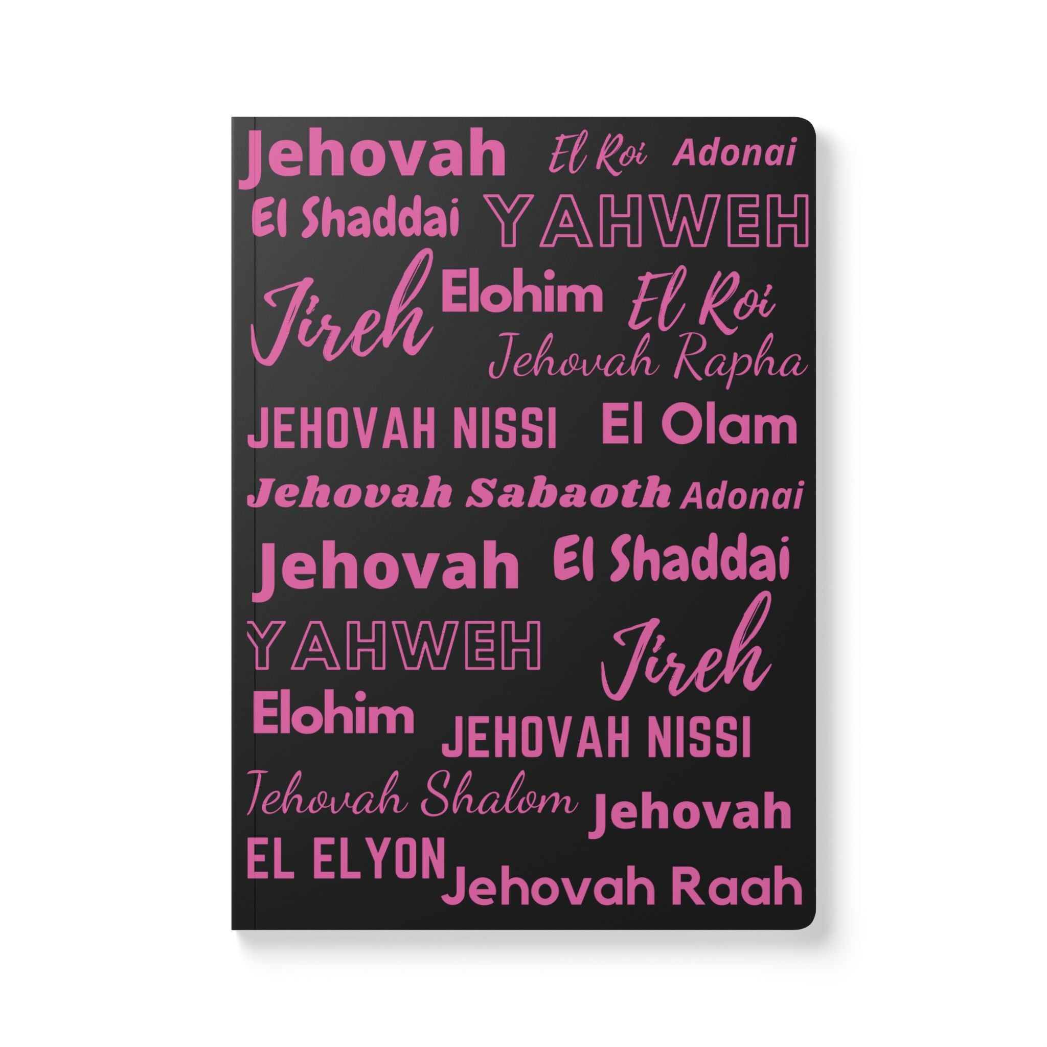 Elegant Softcover Journal  - Black & Pink