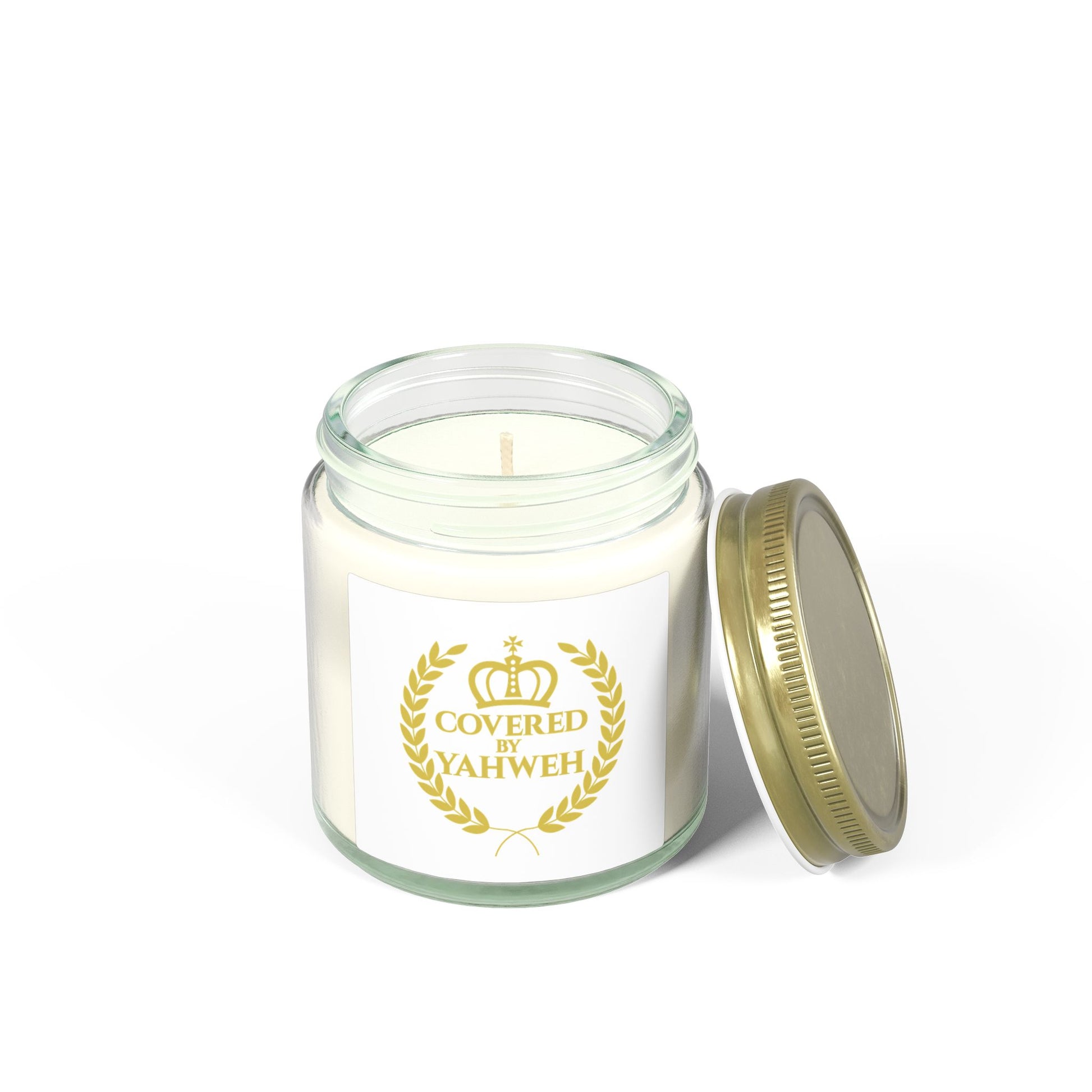 Covered by Yahweh Signature Scented Candles - Clear Jar