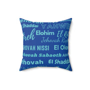 Soft Square Polyester Pillow - Cobalt Blue