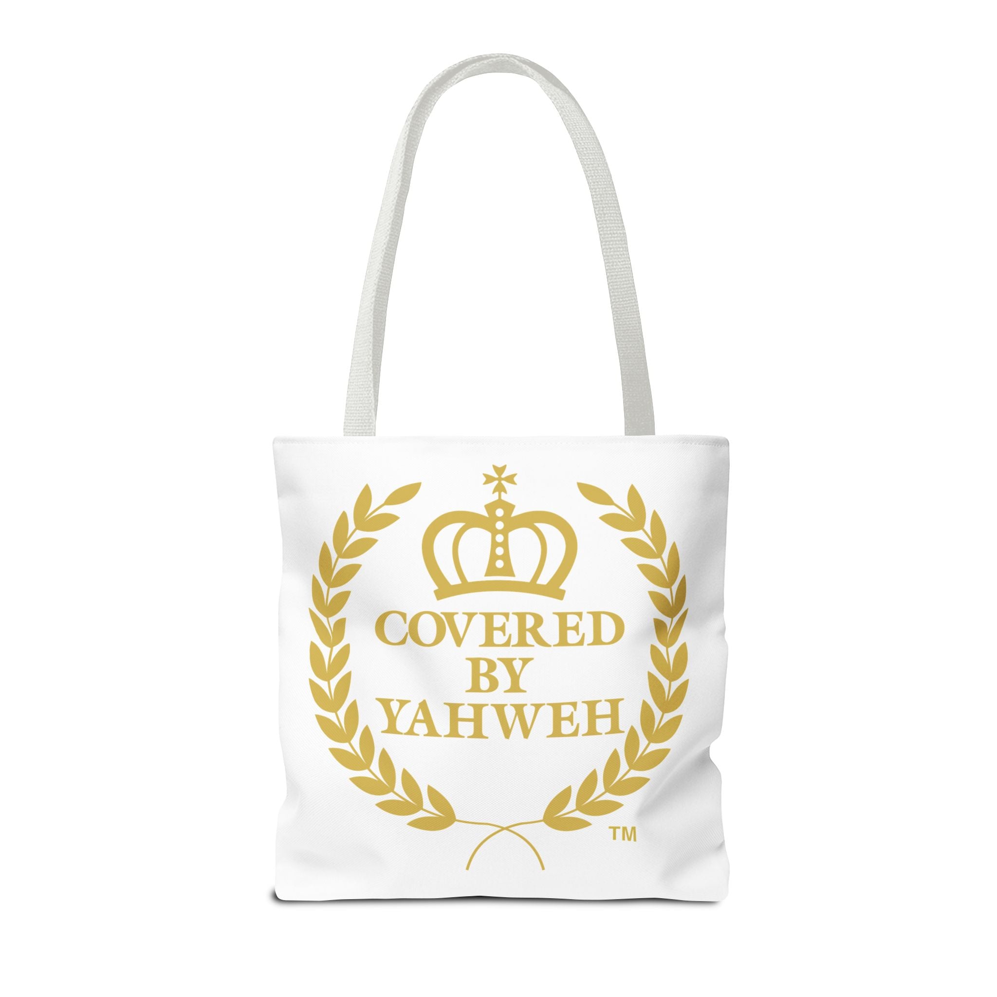 Covered by Yahweh Tote Bag  - White