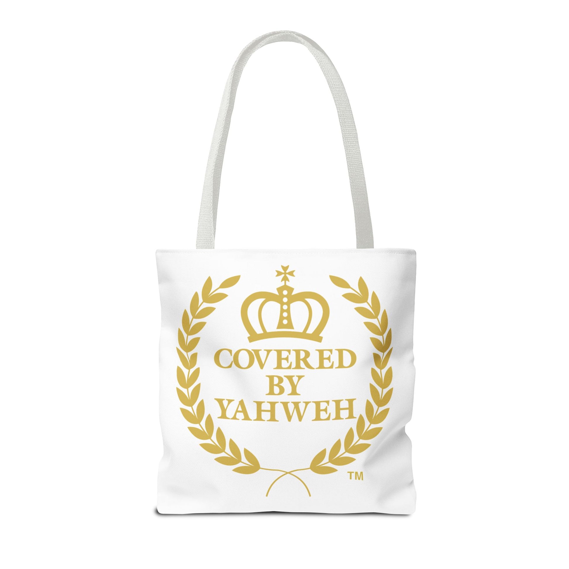 Covered by Yahweh Tote Bag  - White