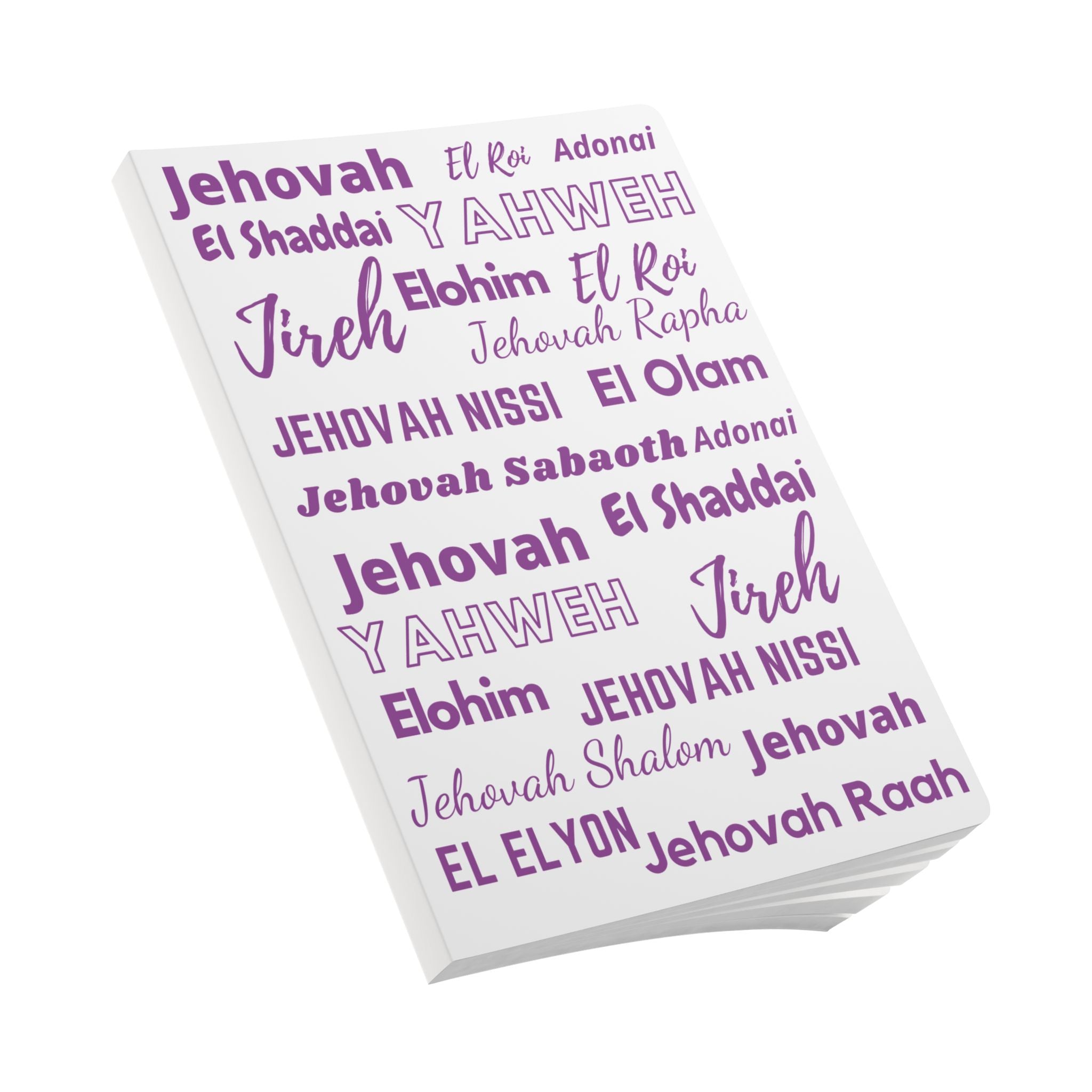 Elegant Softcover Journal - Purple & White