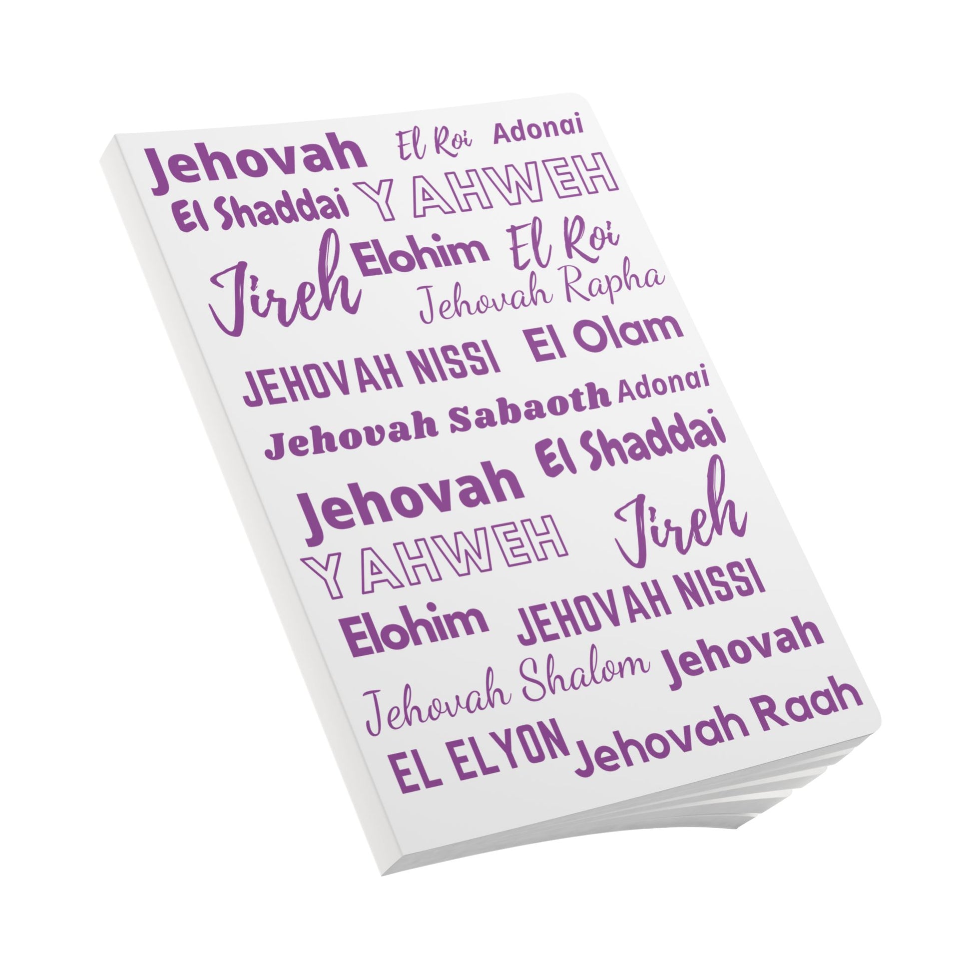 Elegant Softcover Journal - Purple & White