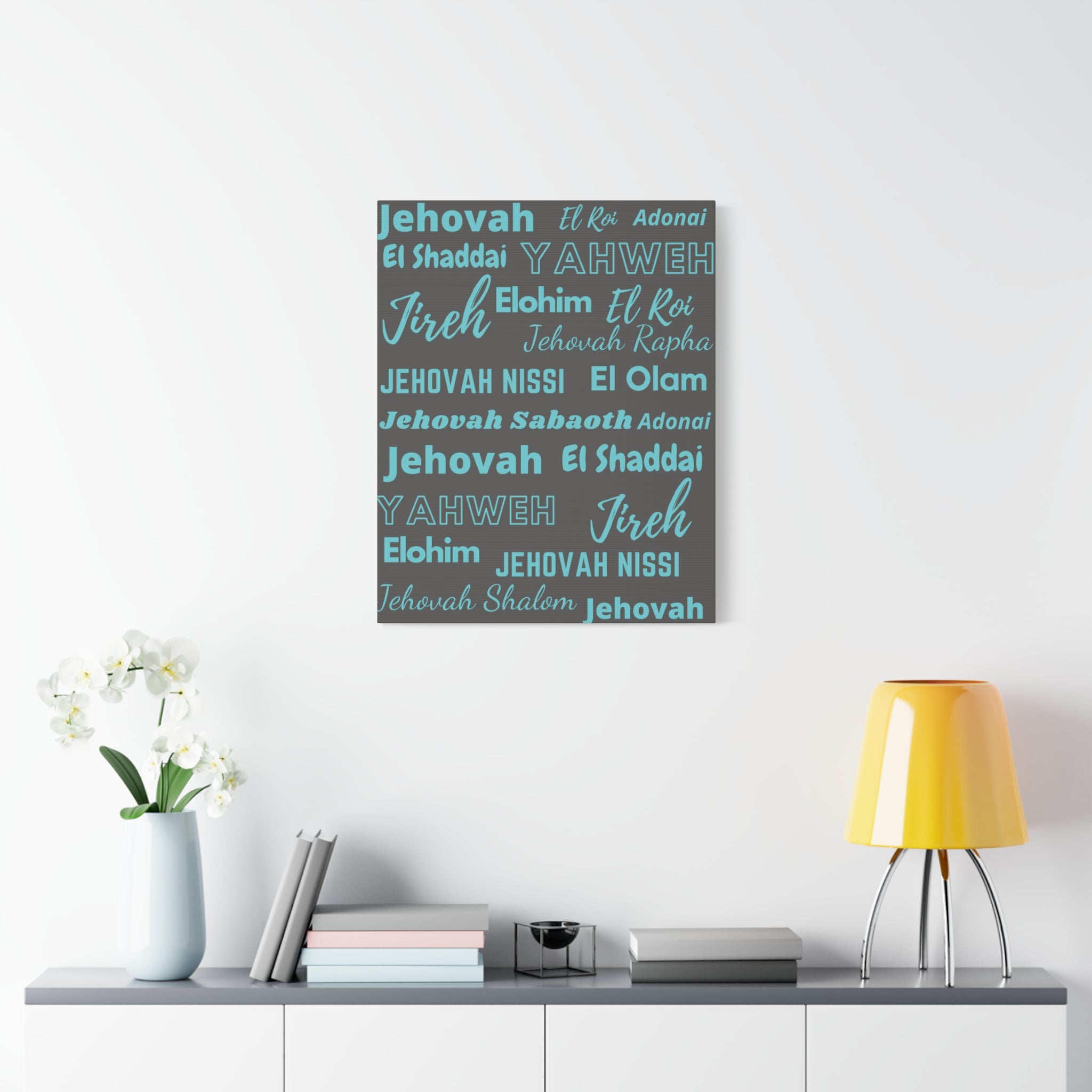 Premium Canvas Art - Blue & Gray