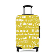 Protective Luggage Cover - Yellow & White