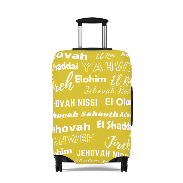 Protective Luggage Cover - Yellow & White