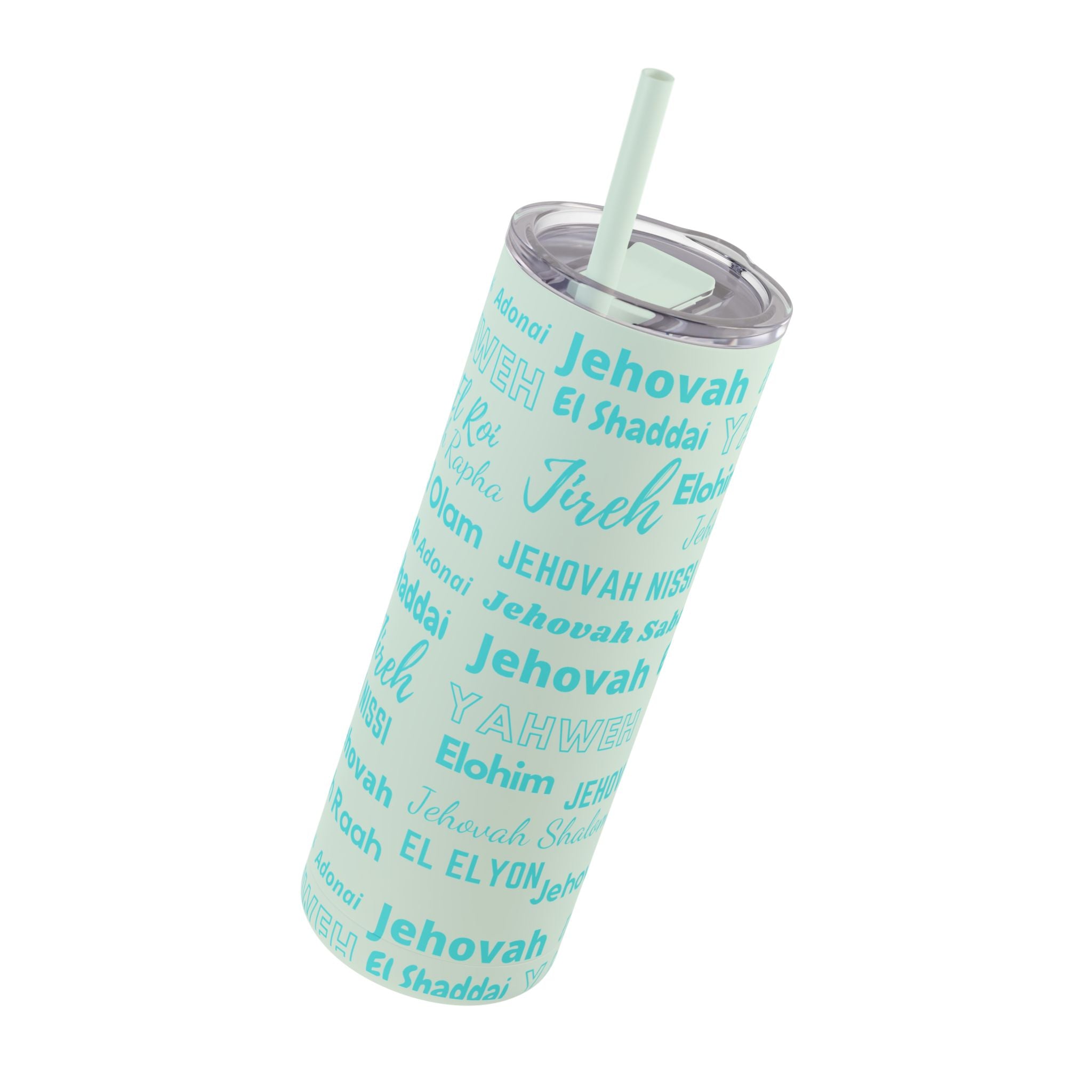 Insulated Skinny Matte Tumbler - Seaglass Blue