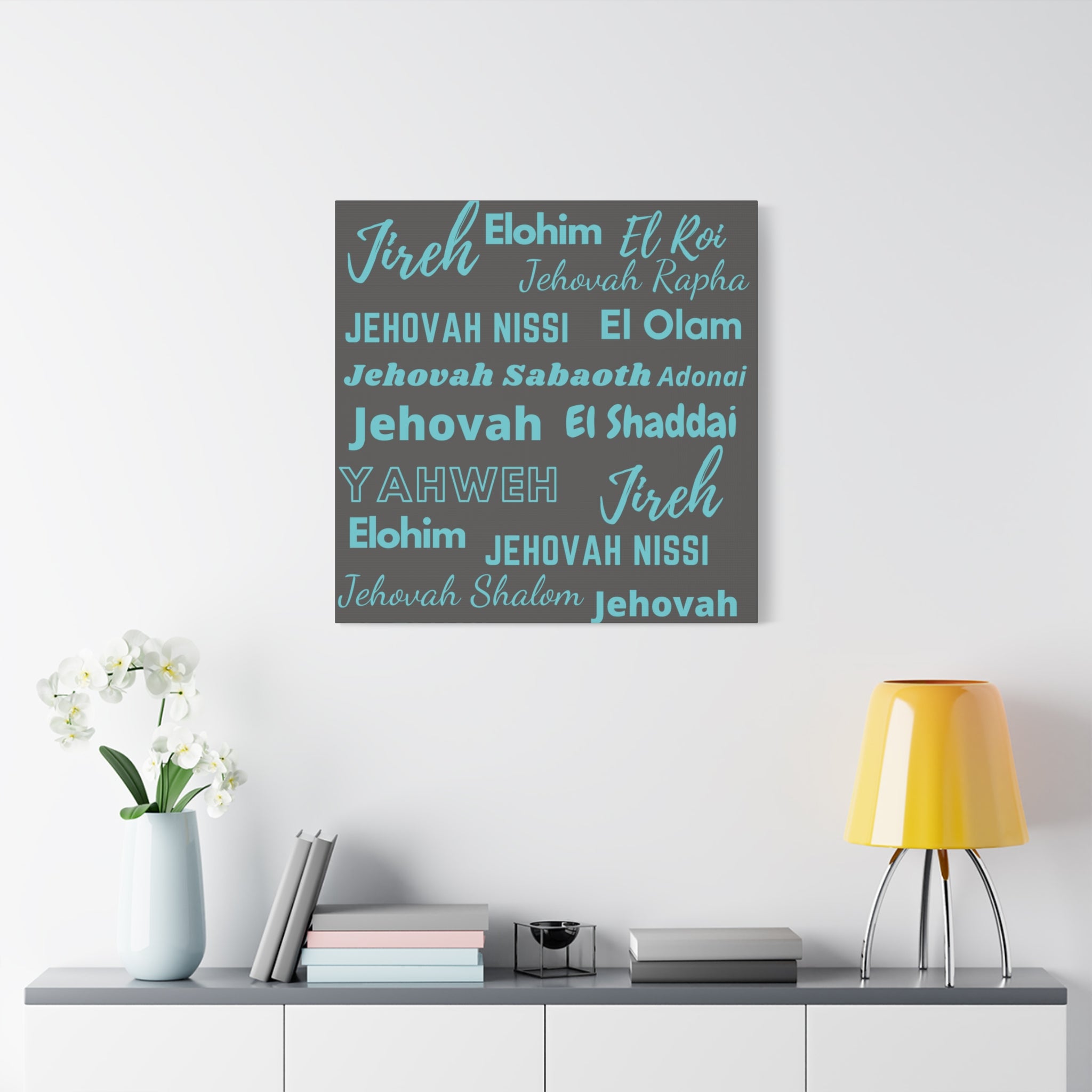 Premium Canvas Art - Blue & Gray