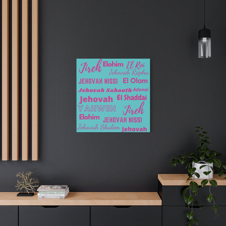 Premium Canvas Art - Pink & Blue