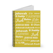 Ruled Spiral Notebook: Perfect for Journaling - Yellow & White