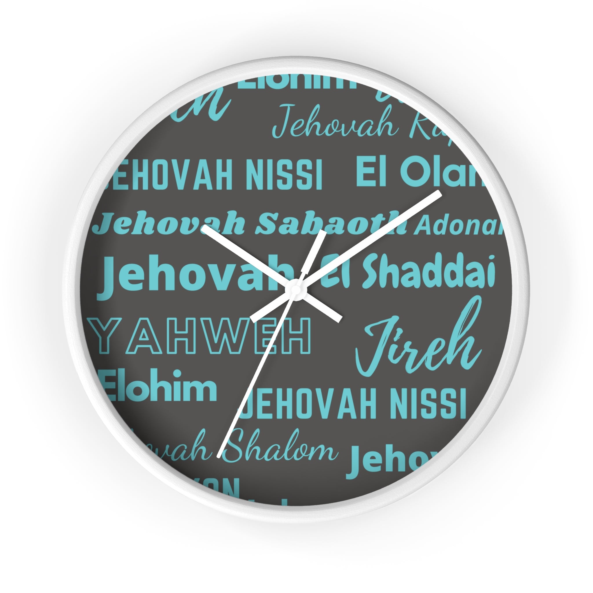 Timeless Grace Wall Clock - Grey & Blue