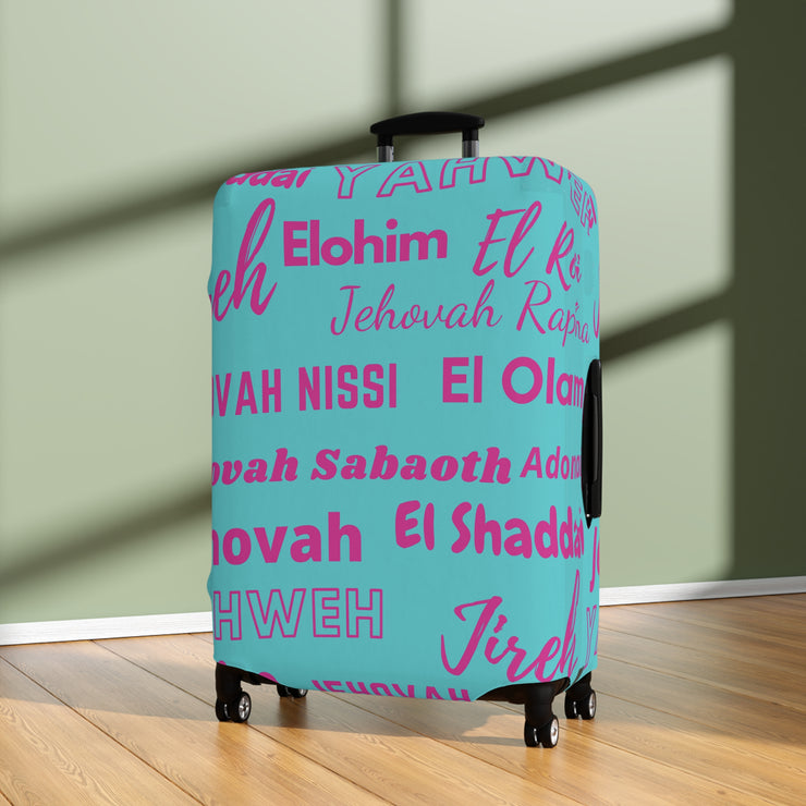 Protective Luggage Cover - Pink & Blue