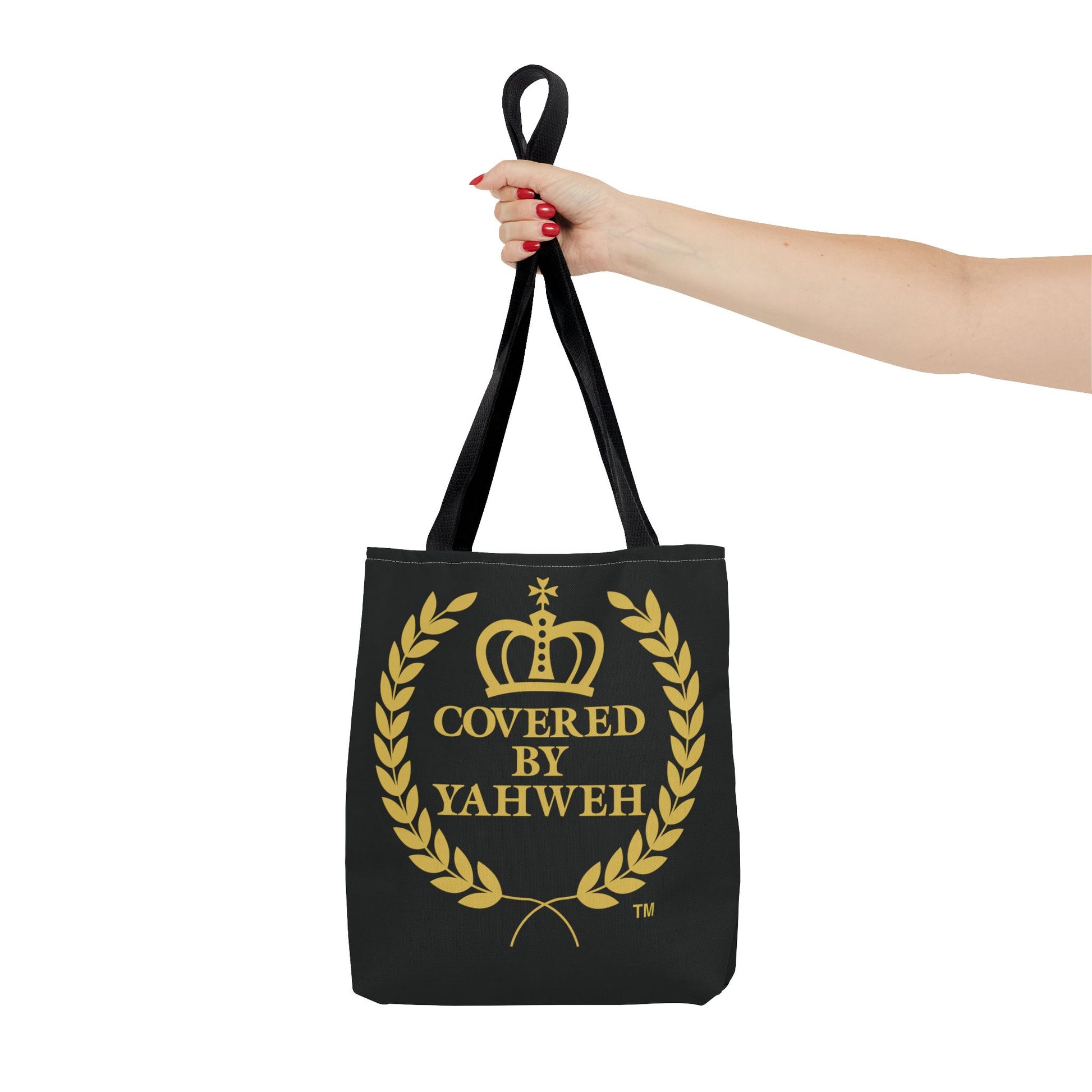 Covered by Yahweh Tote Bag  - Black