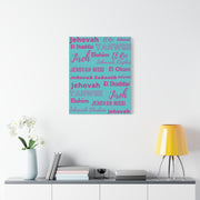 Premium Canvas Art - Pink & Blue