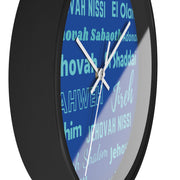 Timeless Grace Wall Clock - Cobalt & Cyan Blue