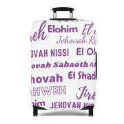 Protective Luggage Cover - Purple & White