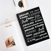 Ruled Spiral Notebook: Perfect for Journaling - Black & White