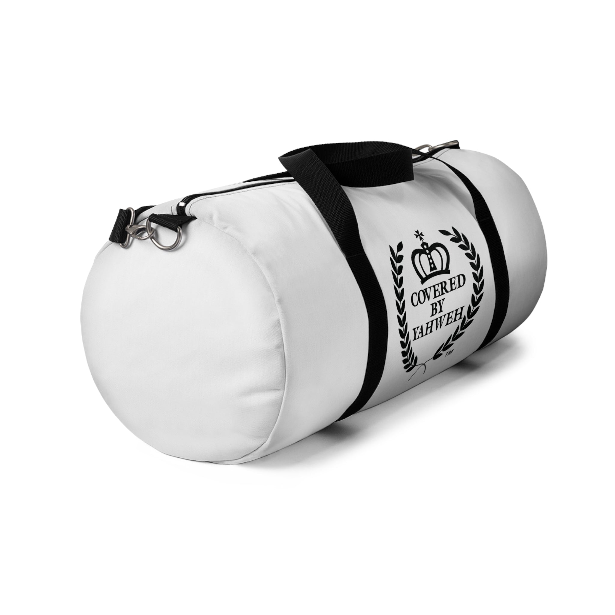 Covered by Yahweh Signature Duffel Bag - White