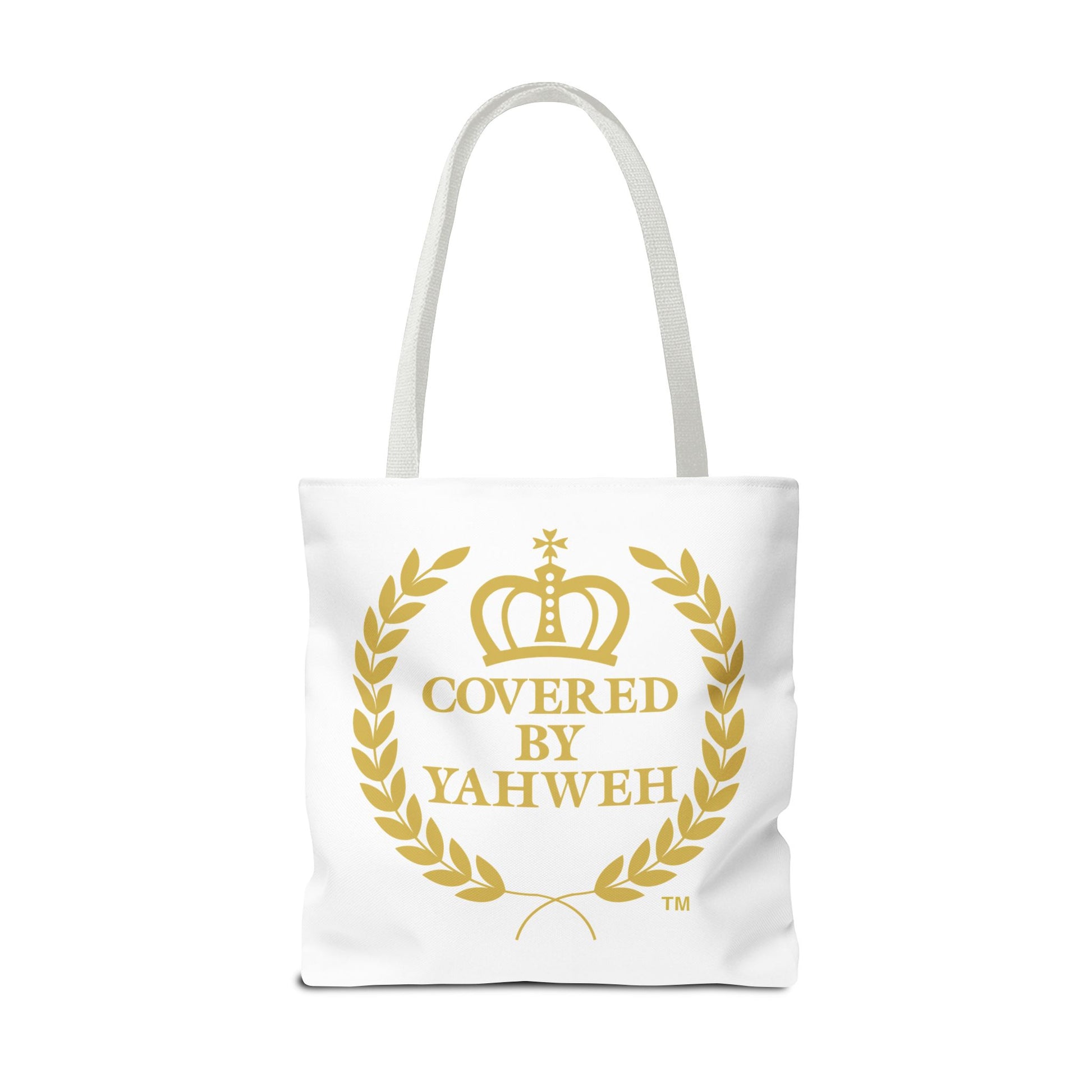 Covered by Yahweh Tote Bag  - White