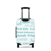 Protective Luggage Cover - Blue & White