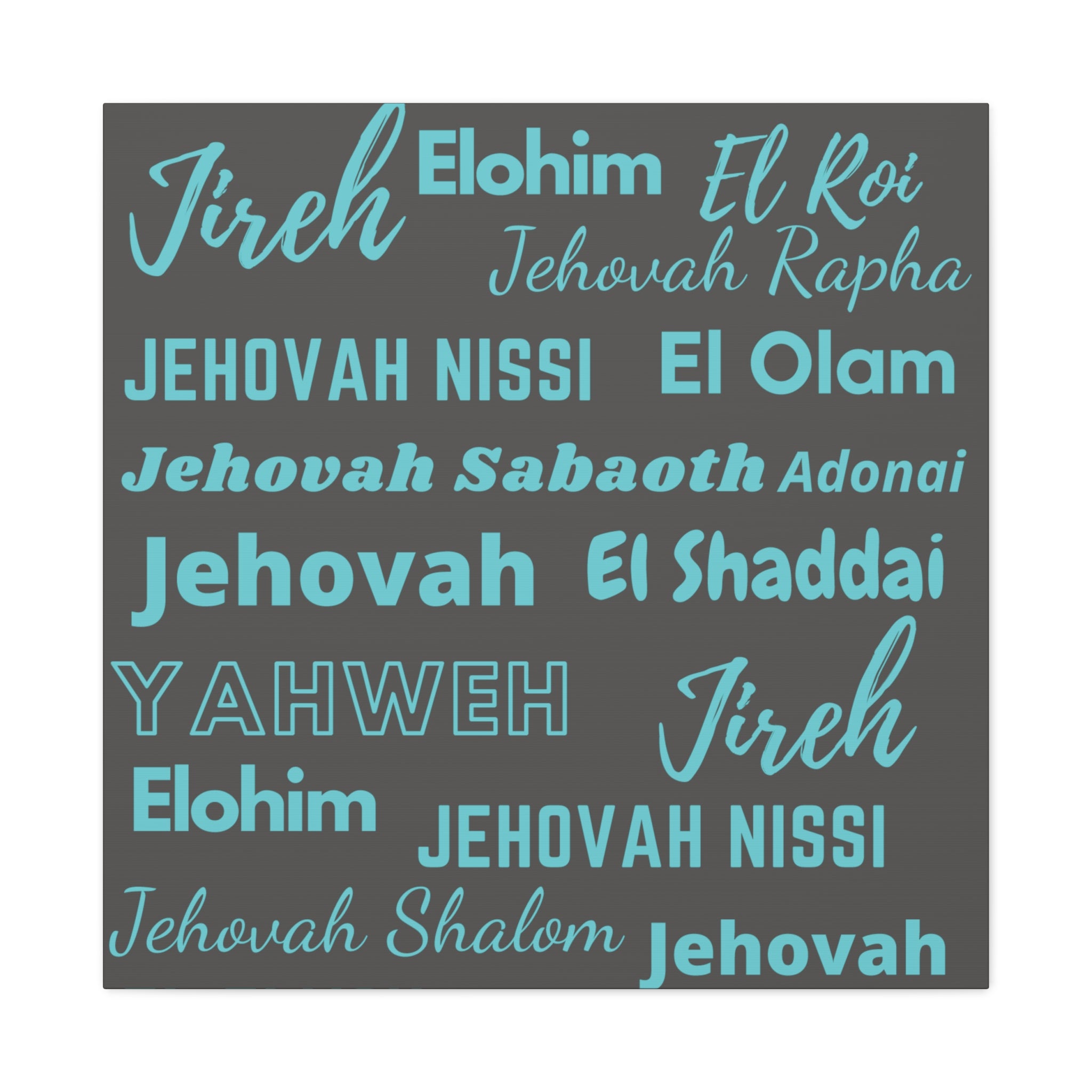 Premium Canvas Art - Blue & Gray