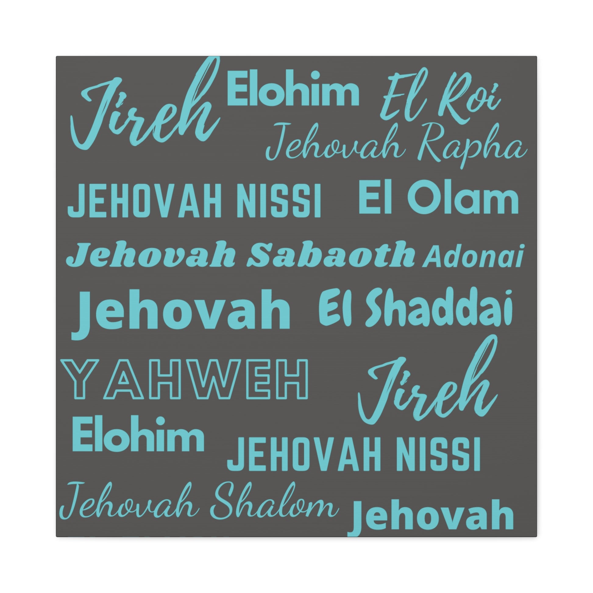 Premium Canvas Art - Blue & Gray