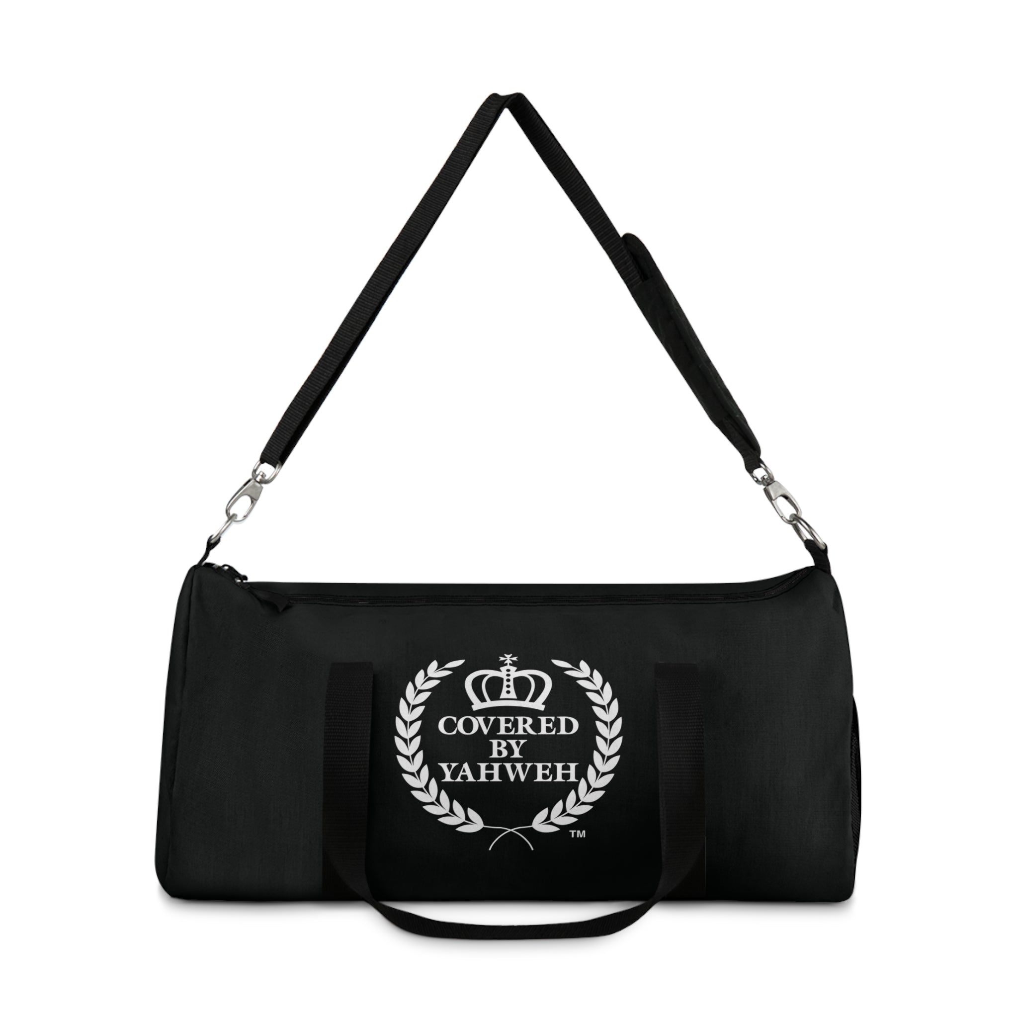 Covered by Yahweh Signature Duffel Bag - Black
