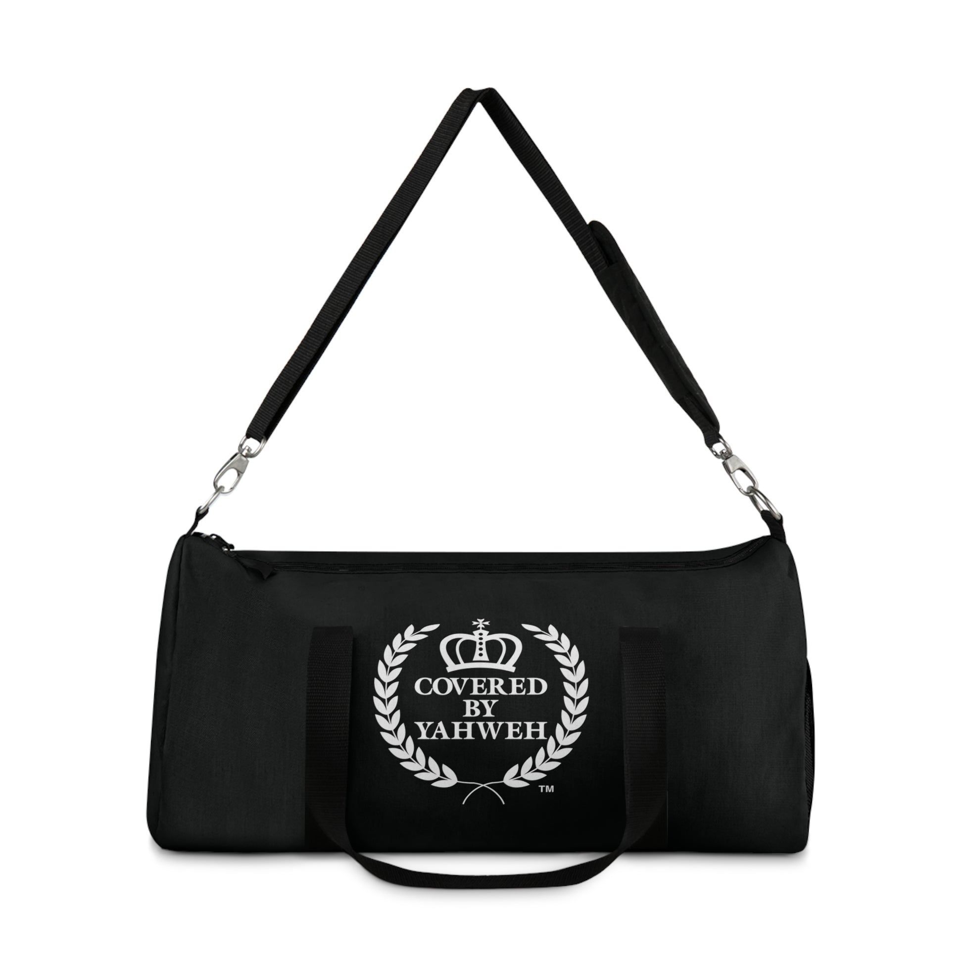 Covered by Yahweh Signature Duffel Bag - Black
