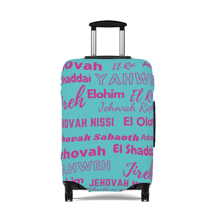 Protective Luggage Cover - Pink & Blue