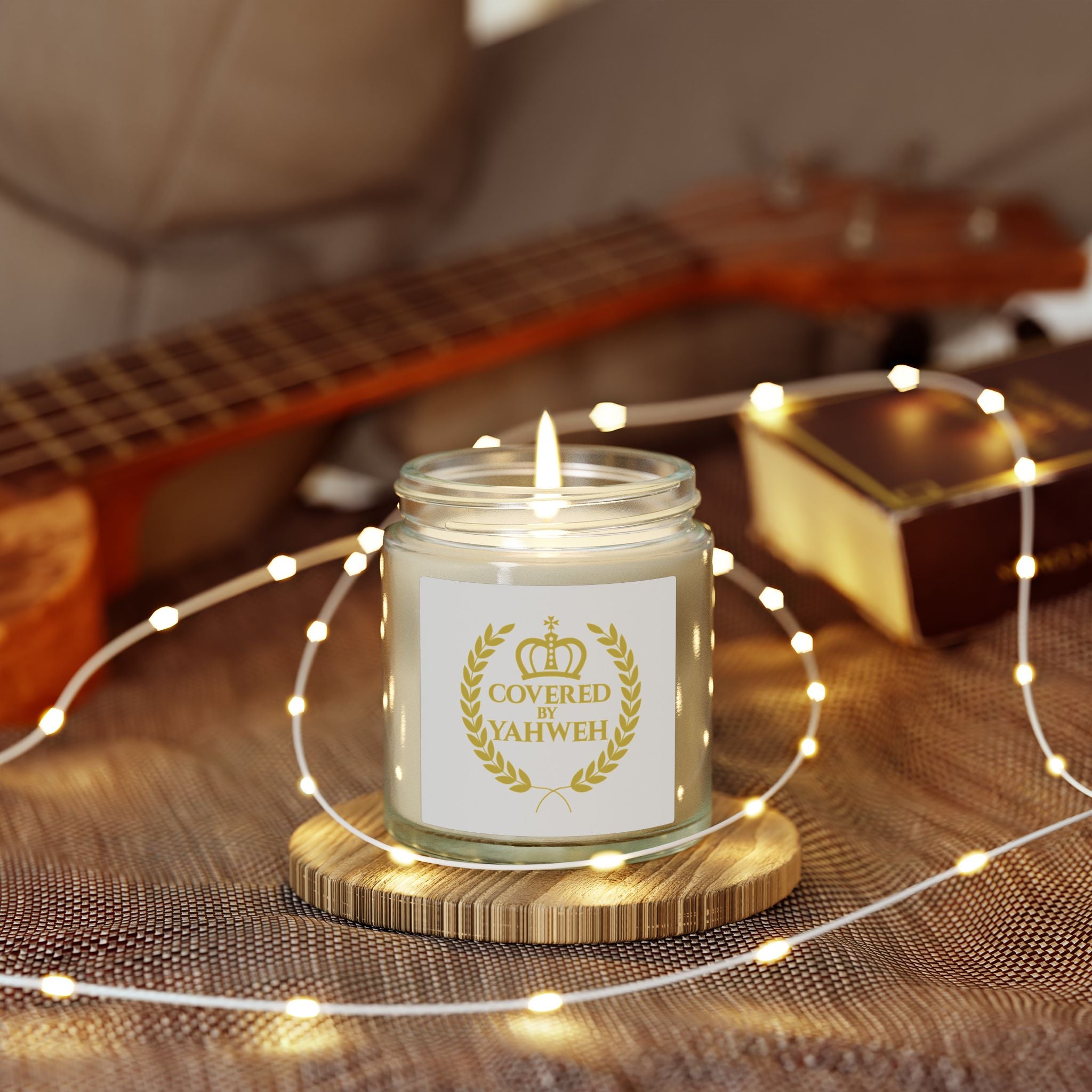 Covered by Yahweh Signature Scented Candles - Clear Jar
