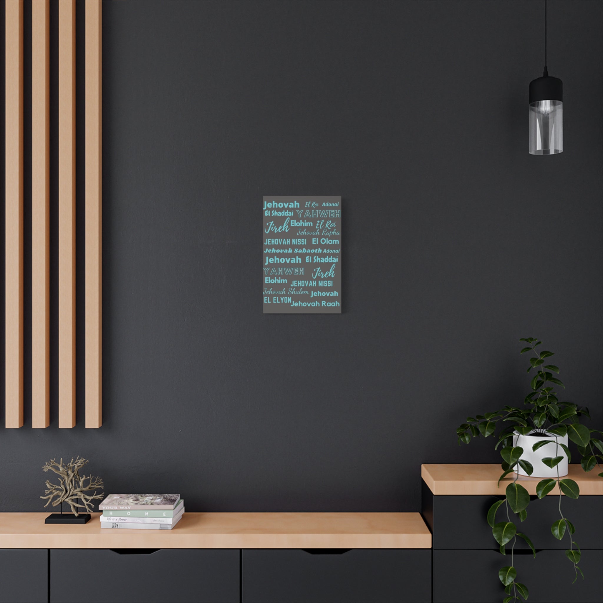 Premium Canvas Art - Blue & Gray